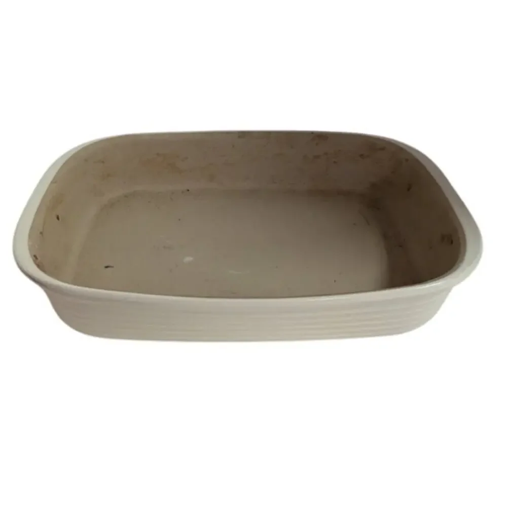 Pampered Chef Stoneware Baking Family Heritage  15 X 10 pre-owned Stone Color